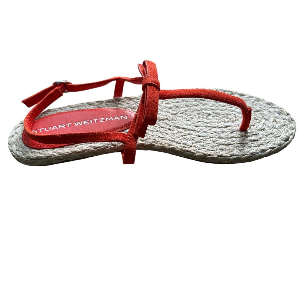 Stuart Weitzman Felicity Espadrille Slingback Orange Sandal Sz 8‎ - Picture 4 of 15